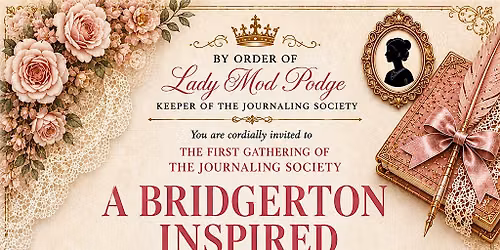 Make your own journal Bridgerton inspired workshop