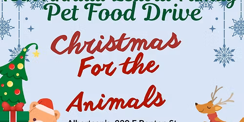 13th Annual Leavitt Family Pet Food Drive