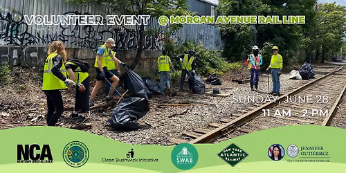 Volunteer Event at Morgan Avenue Rail Line