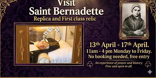 Saint Bernadette First Class Relic & Life Size Replica