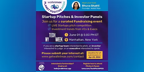 Deep Tech\/AI Startup Pitches and Investor Panels | #NYTechWeek Event