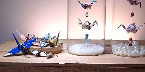 Origami Crane Jar Decoration