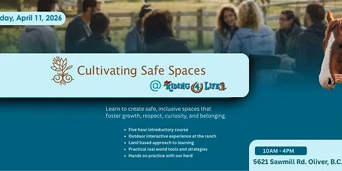 Cultivating Safe Spaces - Intro at Riding 4 Life