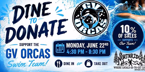 Dine to Donate: Grass Valley Orca Swim Team