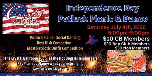 Independence Day Potluck Picnic & Dance