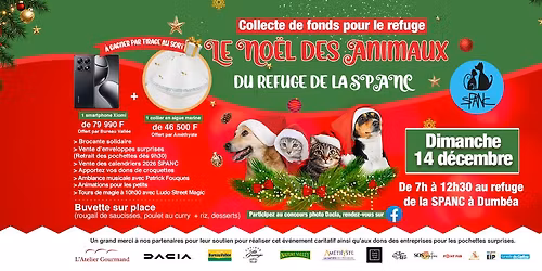 Collecte de fonds \ud83c\udf84 Le No\u00ebl des Animaux de la SPANC \ud83c\udf85