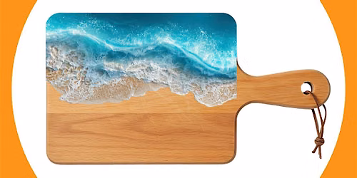 Ocean Themed Resin Cutting Board - Pick your size