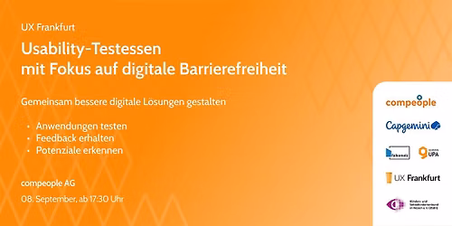 Usability-Testessen mit Fokus auf Barrierefreiheit