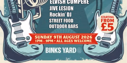 Midnight Shift rockabilly trio at Bink's Yard