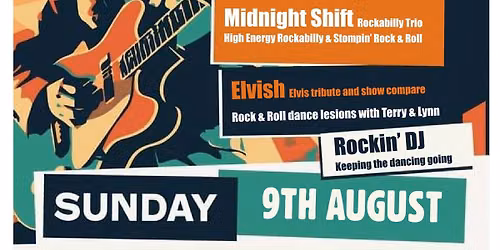 Midnight Shift rockabilly trio at Bink's Yard