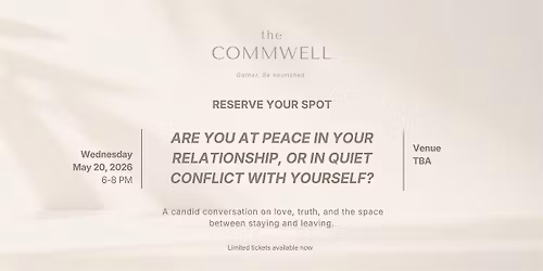 Are you at peace in your relationship, or in quiet conflict with yourself?