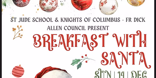 St Jude School Breakfast with Santa