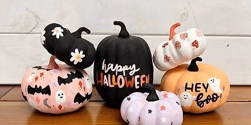 October Moms Cozy Eats & Halloween Pumpkin Painting