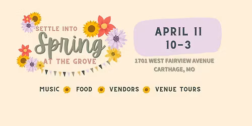 "Settle into Spring" Pop Up Market at The Grove
