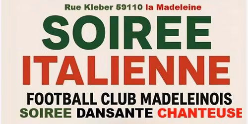 Soirée dansante Italienne 