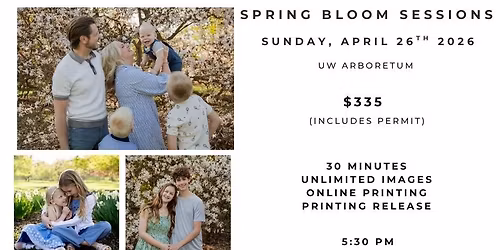Spring Bloom Sessions - UW Arboretum, Madison WI