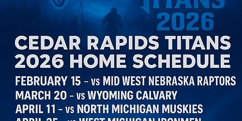 Cedar Rapids Titans vs. North Michigan Muskies