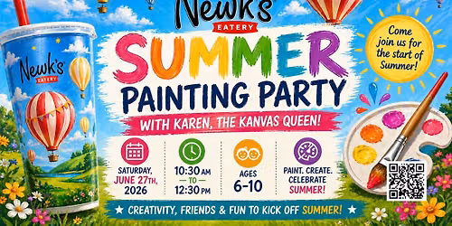 Newk's Kid's Summer Paint Party