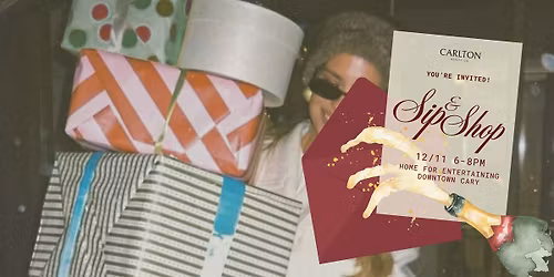 Sip & Shop at Home for Entertaining \u2014 Hosted by Carlton Realty Co.