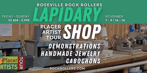 Placer Artist Tour at the Lapidary Shop