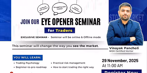 FREE TRADING EYE OPENER SEMINAR 