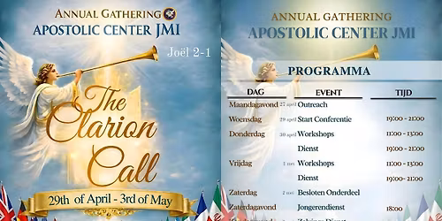 THE CLARION CALL Conference  29 apr - 3 mei