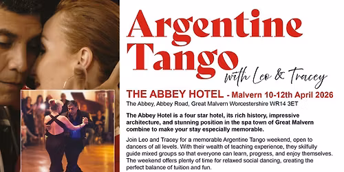 Argentine Tango at the Abbey Hotel - Great Malvern