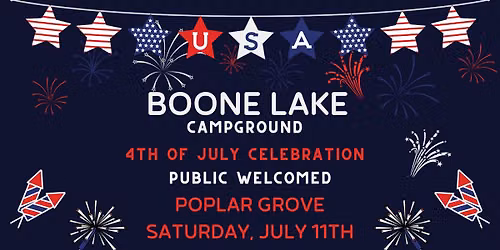 3rd Annual Boone Lake Campground 4th of July Celebration 
