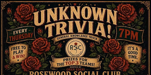 Unknown Trivia at Rosewood Social Club.