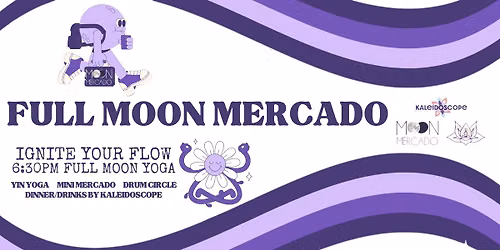 Full Moon Yoga + Mini Mercado at The Moon Mercado, Outdoors at Kaleidoscope Thornton Park