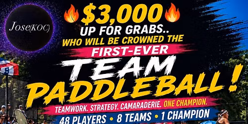 FIRST-EVER TEAM PADDLEBALL TOURNAMENT