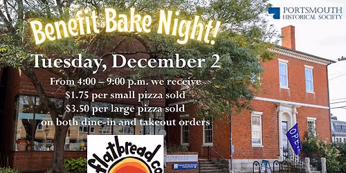 Benefit Bake Night at Flatbread Company