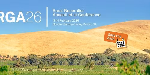 SARGA Conference (Rural Generalist Anaesthetists)