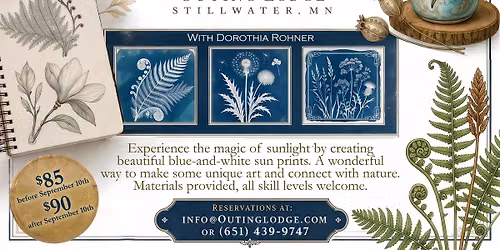 Botanical Cyanotype Art Class