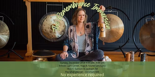 The Remembrance Immersion, a Sound and Breathwork Journey 