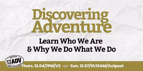 Discovering Adventure