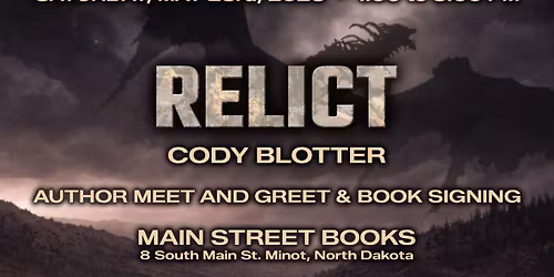AUTHOR MEET AND GREET: "Relict" Book Signing