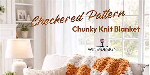 Chunky Knit Blanket- Checkered Pattern