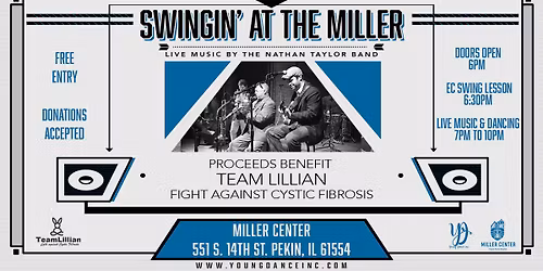 Swingin at the Miller Center for Team lillian fight against cystic Fibrosis