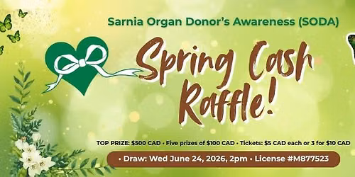 SODA's Spring Raffle