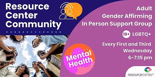 Adult Gender Affirming In Person Support Group
