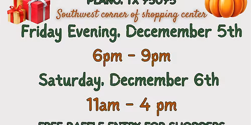 It's Time for Holiday Shopping - 2 Day PopUp Market - Plano, TX