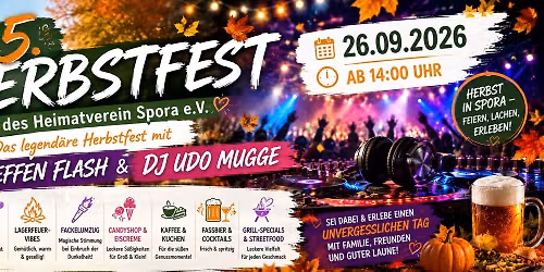 🍂✨ 5. Herbstfest in Spora – Wir feiern den Herbst! ✨🍂 — Spora, Meuselwitzer Straße 4b, 06729 Elsteraue