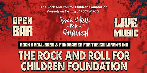 Rock n Roll Charity Bash - Concert, Auction & Open bar. Supporting critically ill children at NIH.