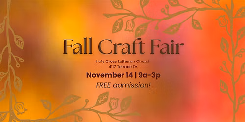 14th Annual Fall Craft Fair @ Holy Cross Lutheran