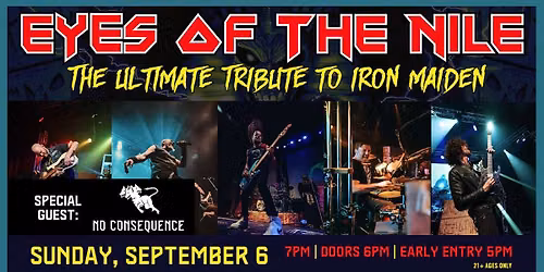 Eyes of the Nile - The Ultimate Iron Maiden Tribute at Jergels