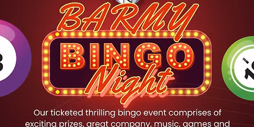 BARMY BINGO AT THE STATION HOUSE\ud83d\udd7a\ud83e\udea9
