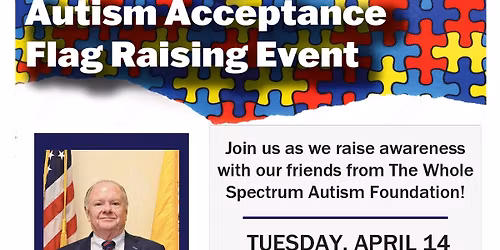 Hudson County Autism Awareness Flag Raising