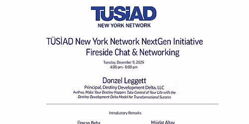 T\u00dcS\u0130AD New York Network NextGen Initiative Fireside Chat & Networking