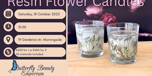 Resin Flower Candle Workshop